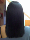 Hair straightening with brazilian keratin
